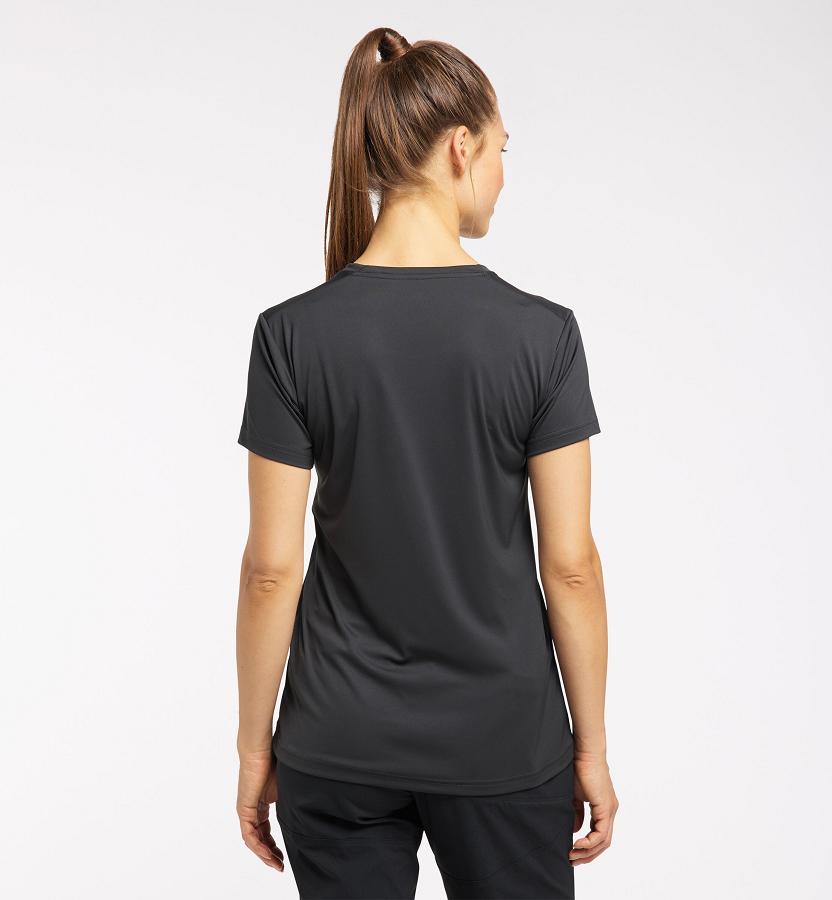 Haglöfs Womens Glee T-Shirt Black New Zealand 14265QJXT